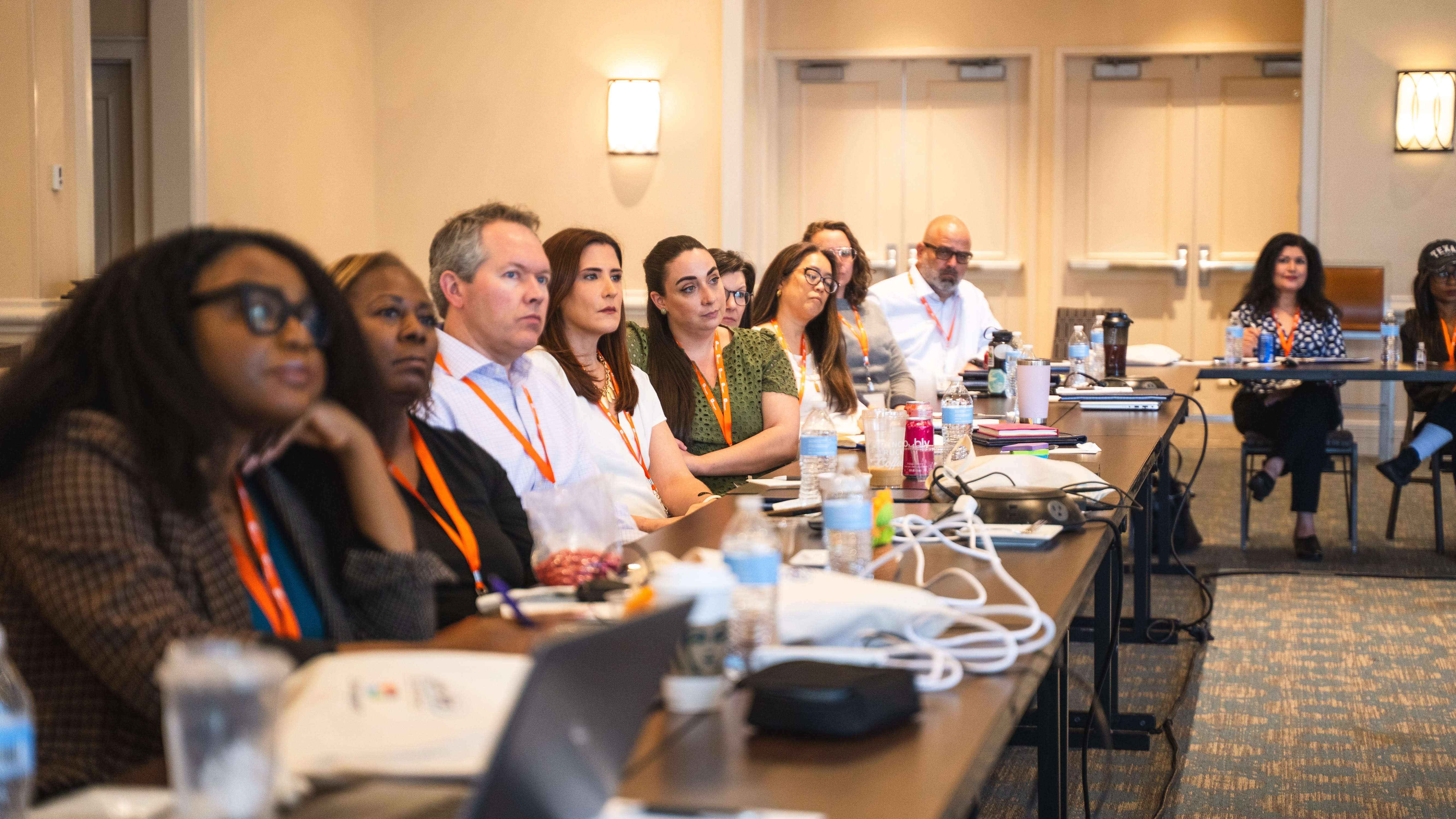 Engaged participants at a leadership convening